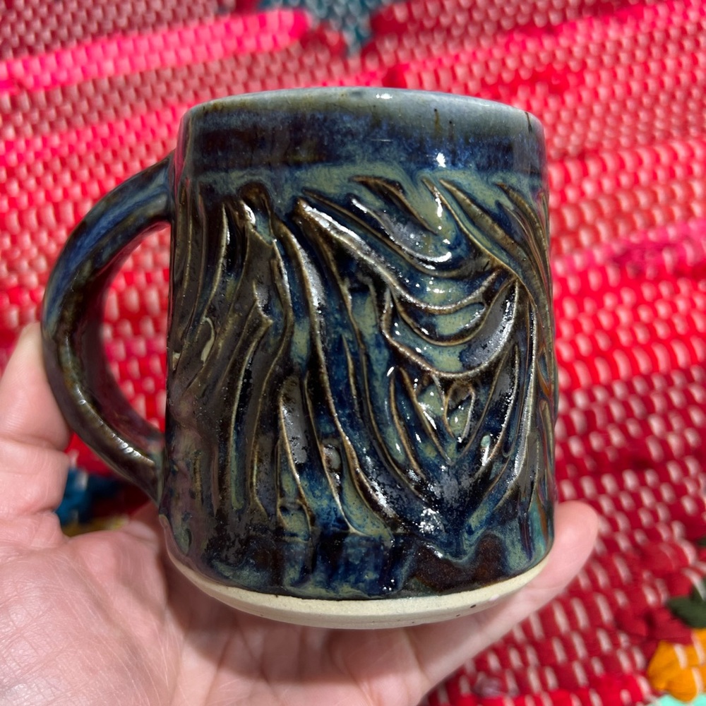 Studio Pottery Rustic Glazed Tea Coffee Mug Cup